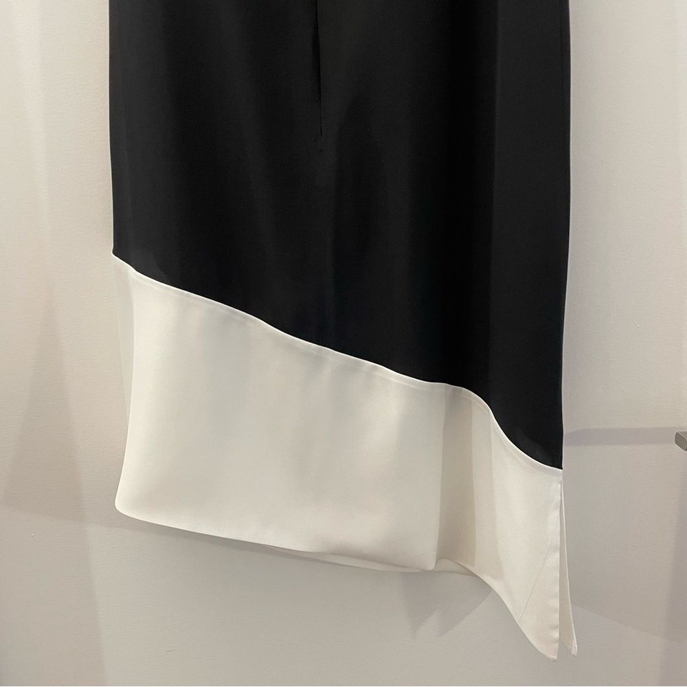 Club Monaco Quynh Asymmetrical Midi Dress | Black | Size: 00 - Picture 6 of 9
